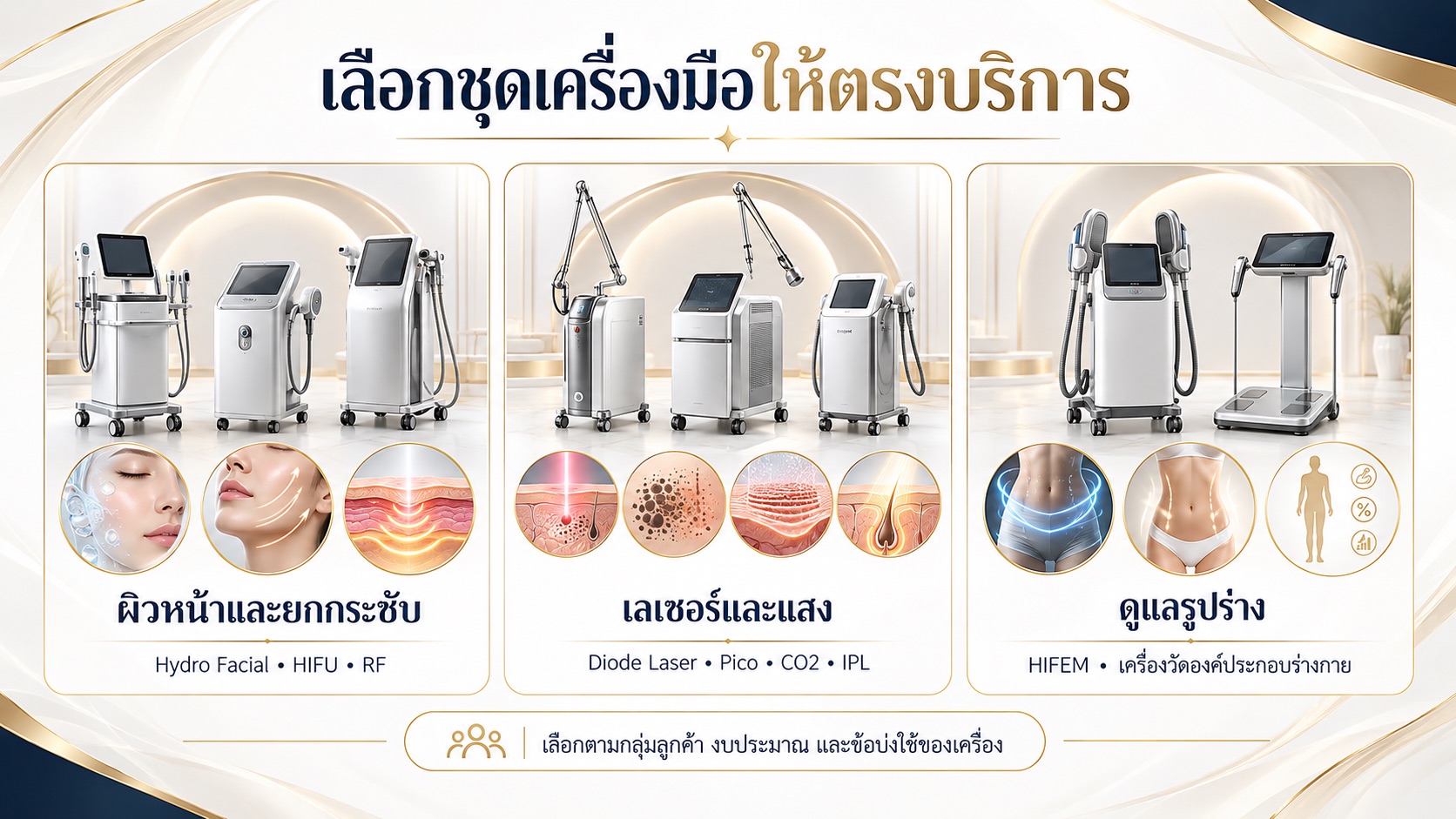 เลือกชุดเครื่องมือให้ตรงบริการของคลินิก