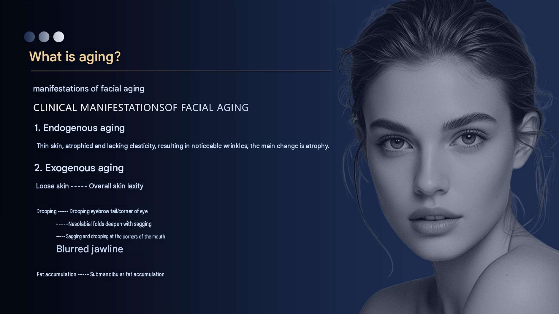 Concept illustration of facial care with HIFU MULTI-X